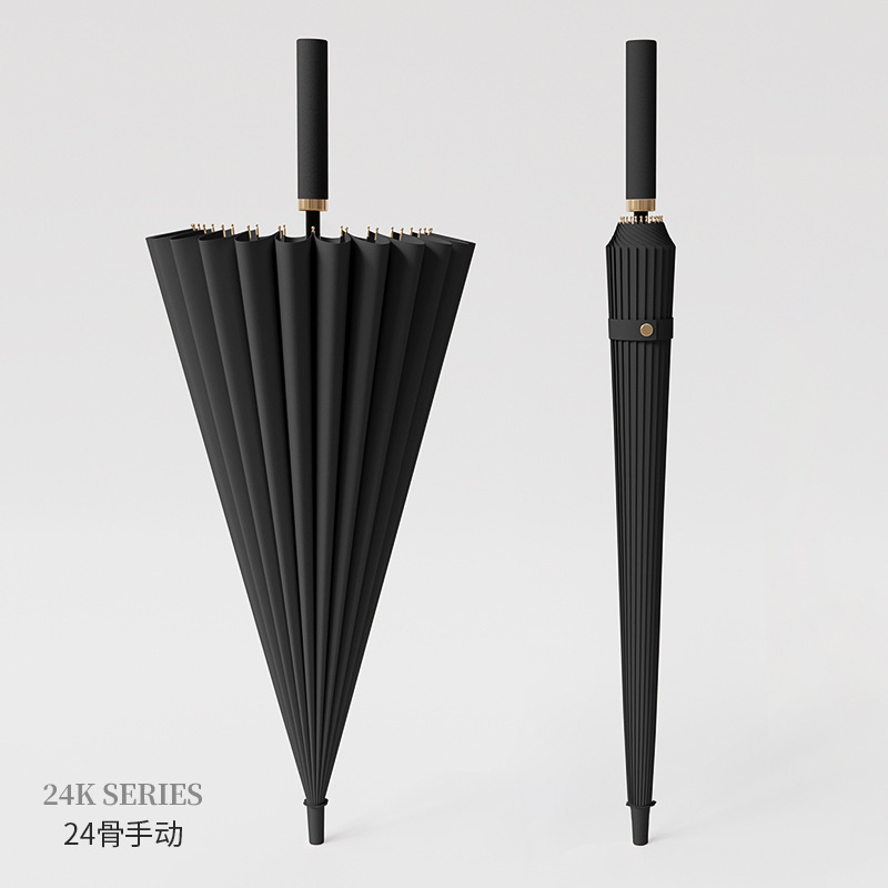 hot automatic long handle umbrella 24 frame carbon fiber weatherproof windproof UV custom logo golf umbrella