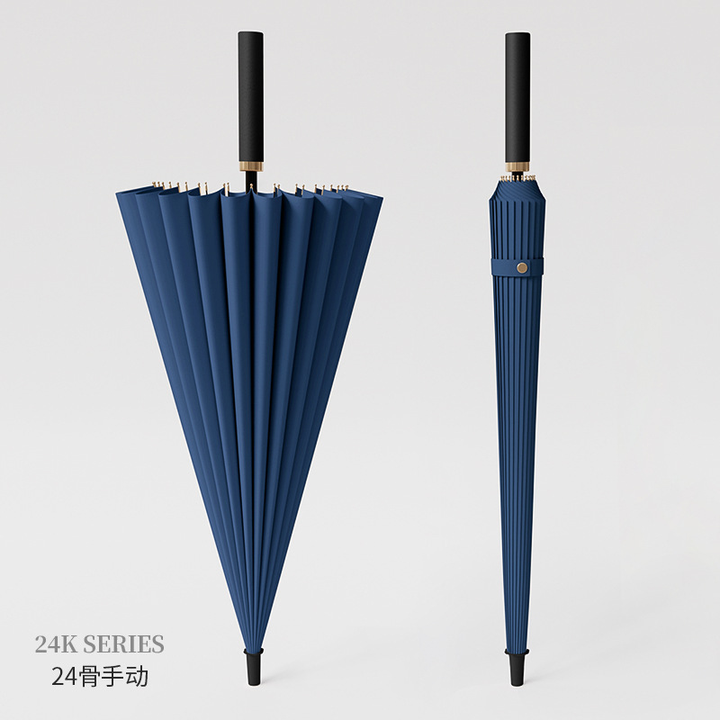 hot automatic long handle umbrella 24 frame carbon fiber weatherproof windproof UV custom logo golf umbrella