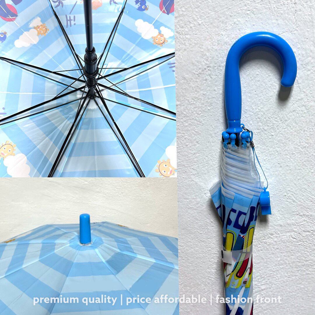 Payung Kids Cute Cartoon Umbrella Waterproof windproof Cartoon automatic Umbrella Children Sun Protection Straight Umbrella