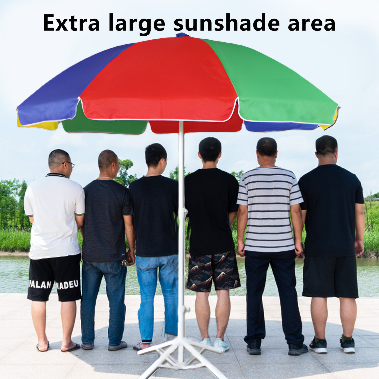 umbrella factory custom logo Outdoor Night Market 2.4m Umbrella UV Sun Shade Canopy Payung Garden Patio Umbrella