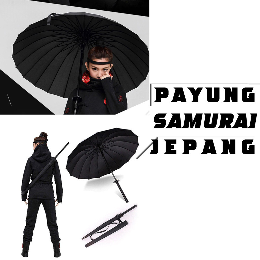 japanese sword custom umbrella with logo printing windproof Samurai Umbrella Katana