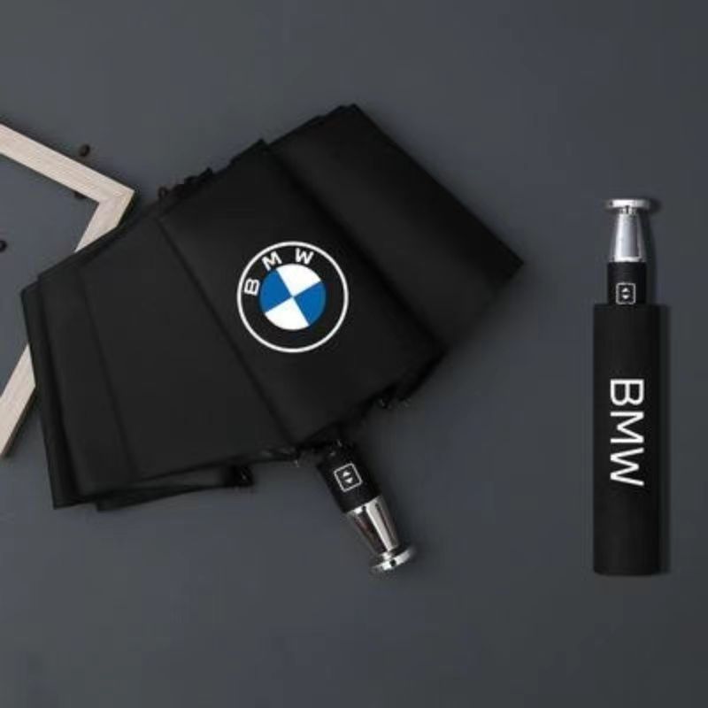 new design custom logo metal rolls royce handle folding windproof umbrella UV resistant fashionable car automatic umbrella