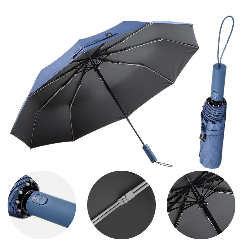 Protection UV Umbrella for Rain Windproof Compact Medium sombrillas custom portable automatic folding Umbrella