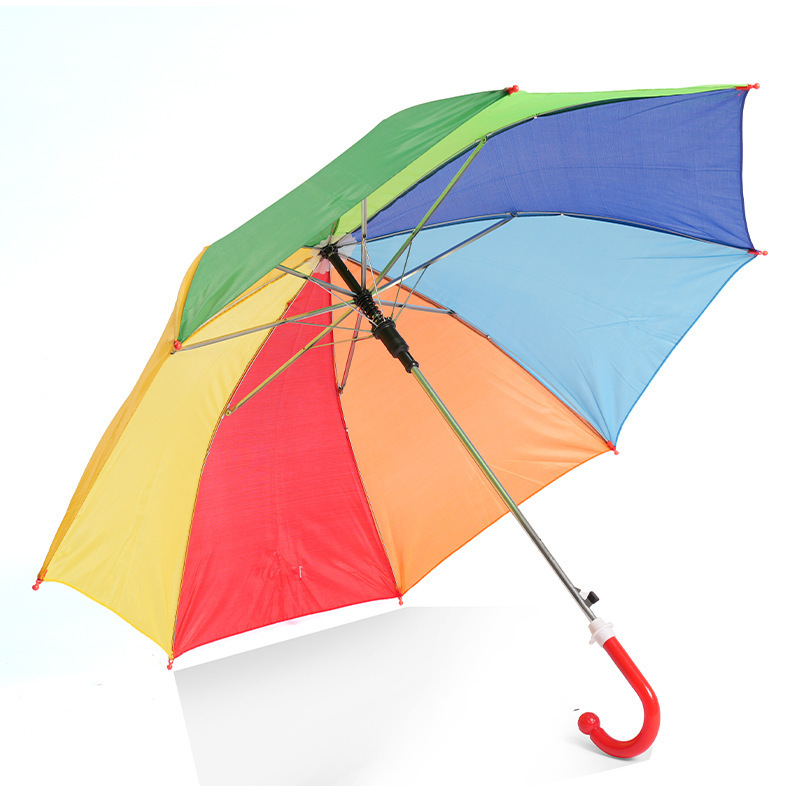 Promotion Factory Wholesale Custom Logo Color Kids and Adult Umbrella Rainbow with Printing Outdoor kids Umbrellas