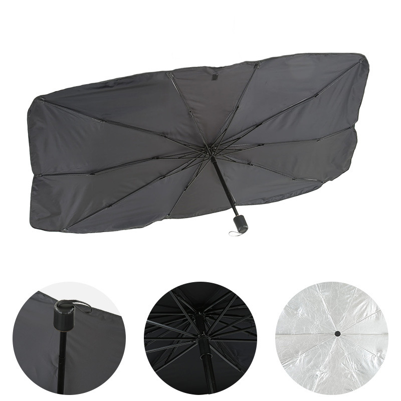 Universal Sun Shade Cover Car Parasol Car Sun Shade Umbrella Rays and Heat Sun Visor Protector Foldable Car umbrella