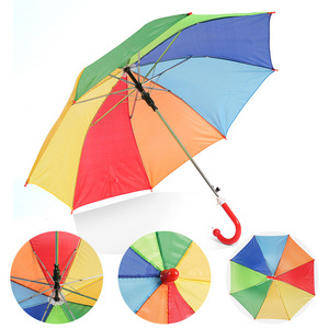 Promotion Factory Wholesale Custom Logo Color Kids and Adult Umbrella Rainbow with Printing Outdoor kids Umbrellas