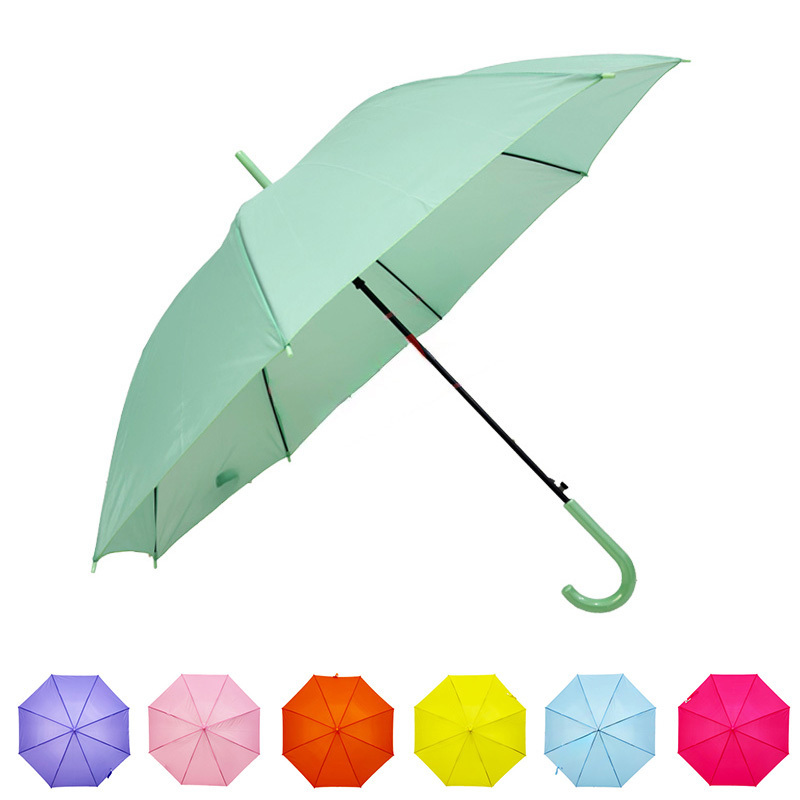 custom promotion long handle straight umbrella color printing fiberglass high quality windproof umbrella oem colorful umbrella