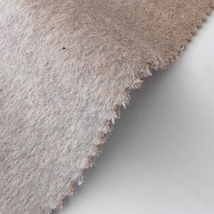 high quality Italian wool tweed woven cashmere fabric for winter coat