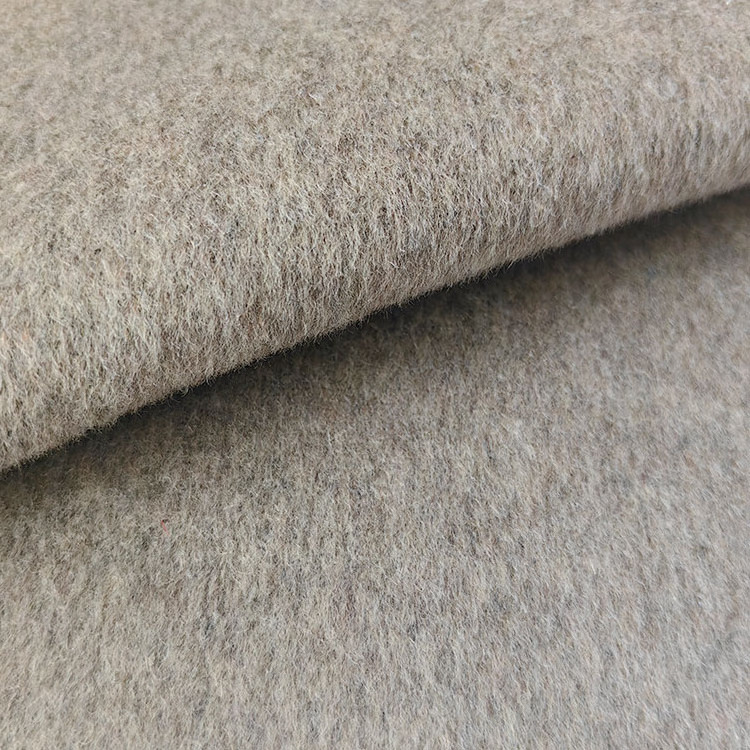 high quality Italian wool tweed woven cashmere fabric for winter coat