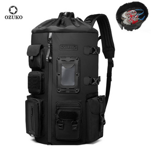 OZUKO 9573 Basketball Gym Duffle Travel Camping Sport Hiking Men Waterproof  Laptop Backpack With Shoe Compartment