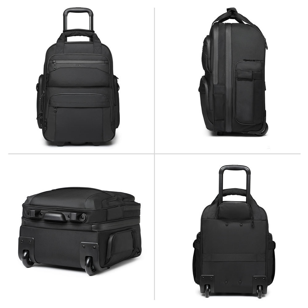 OZUKO 9699 Waterproof Business Travel Suitcase Unisex Polyester Trolley Luggage With Spinner Aircraft Allowed Trolley Bag