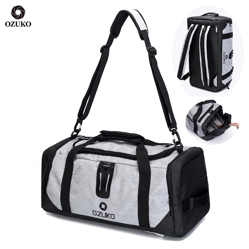 Ozuko 9005 PS5 Luggage Travel Bags for man Sales Soccer Sneaker Custom luggage Bags Backpack Sublimation Gym Custom Duffle Bag