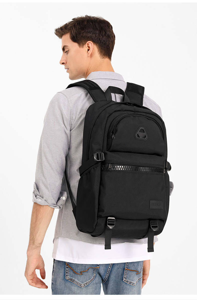 Ozuko 9488 Wholesale Backpack School Bags 2021  Laptop Bag for Men 15.6 Hiking Outdoor Sports Laptop Backpacks With USB Port