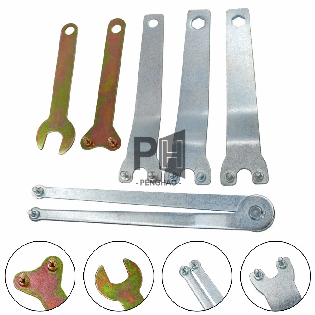 Angle Grinder Key Flanged Wrench Spanner For Many Grinder Hubs Power Tool Arbors Other Devices Fasteners Power Tool Accessories