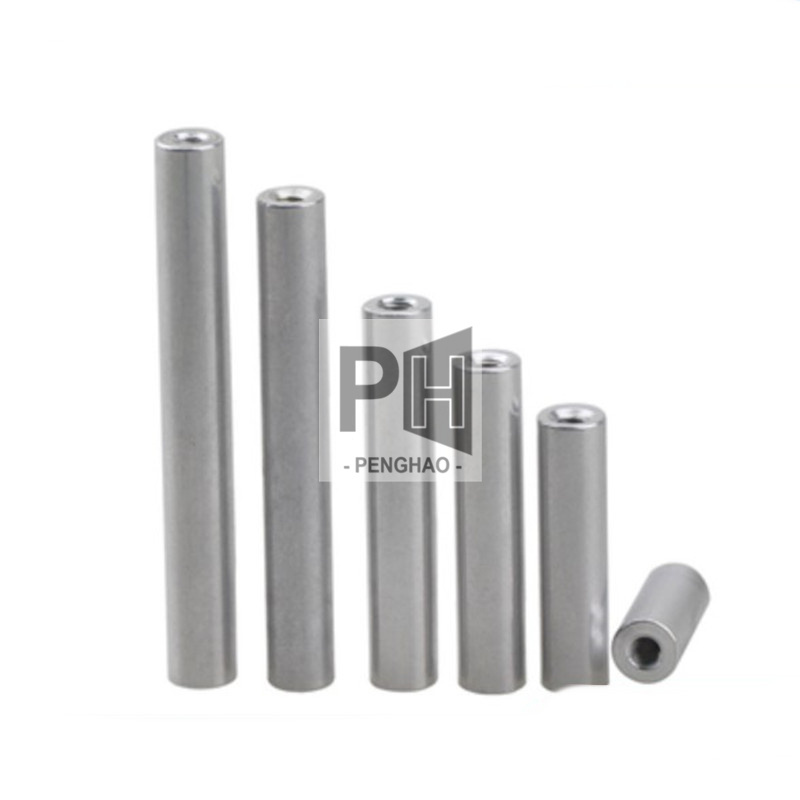 Whole Aluminum Spacer M5 M6 Sliver Female Threaded Standoff Spacer Motherboard Hollow Bolt Screw Round Aluminum Standoff Rods