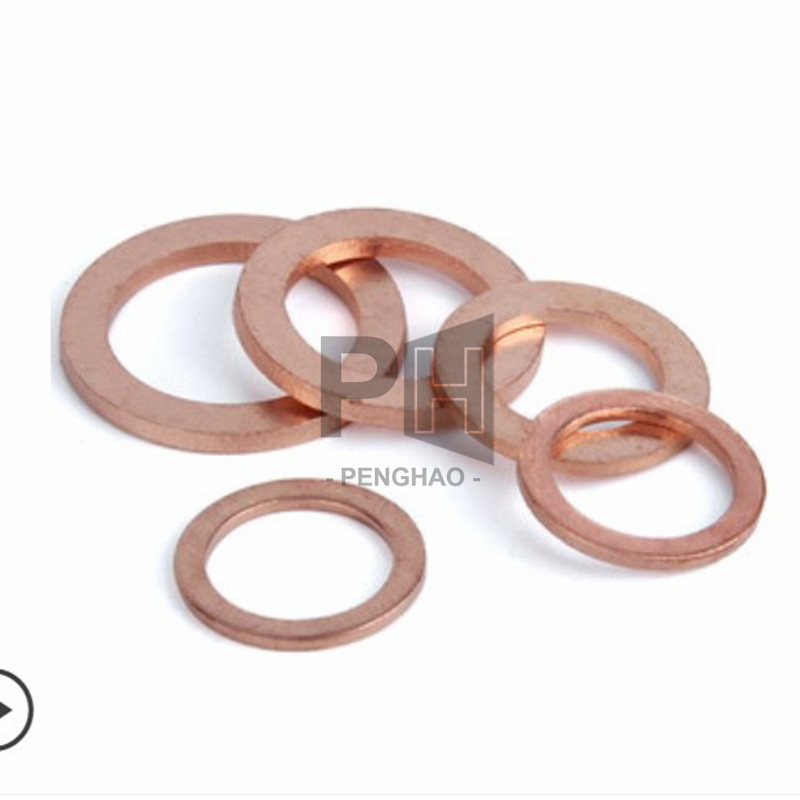 M5 M6 M8 M10 M12 M14 M16 M18 o ring flat copper spray gasket washer diesel injector copper gasket seal brass washer