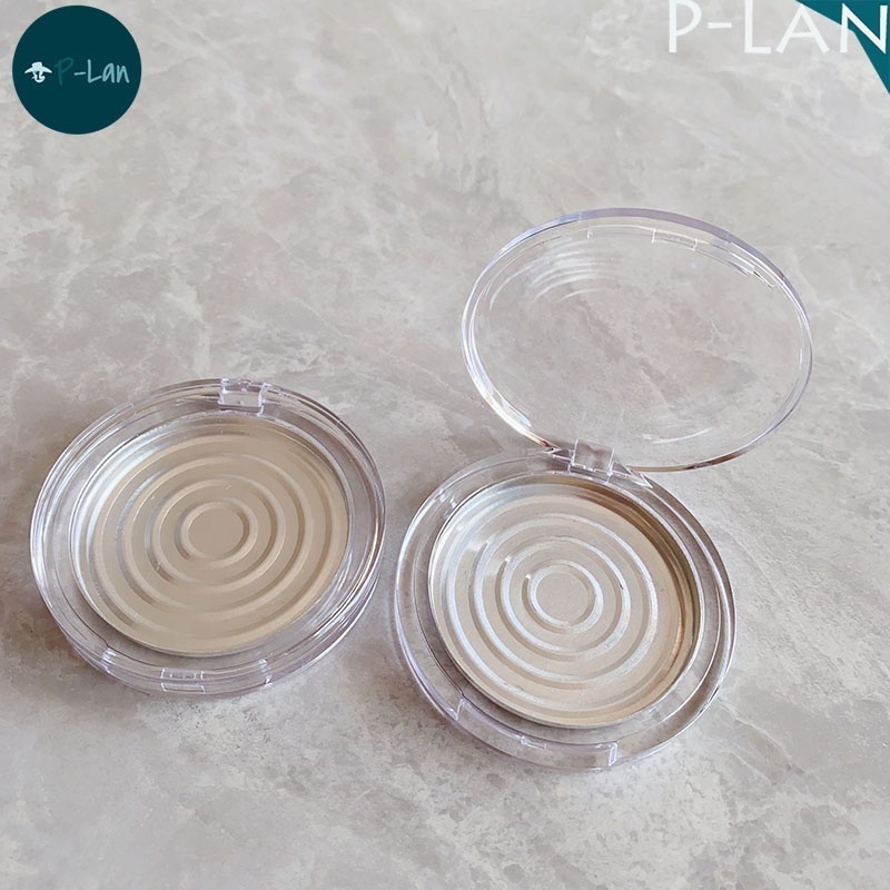 P-Lan Stock Round Pan 59.5mm Clear Luxury Press Compact Powder Compact Case Packaging Private Label Custom Eyelash Packaging Box