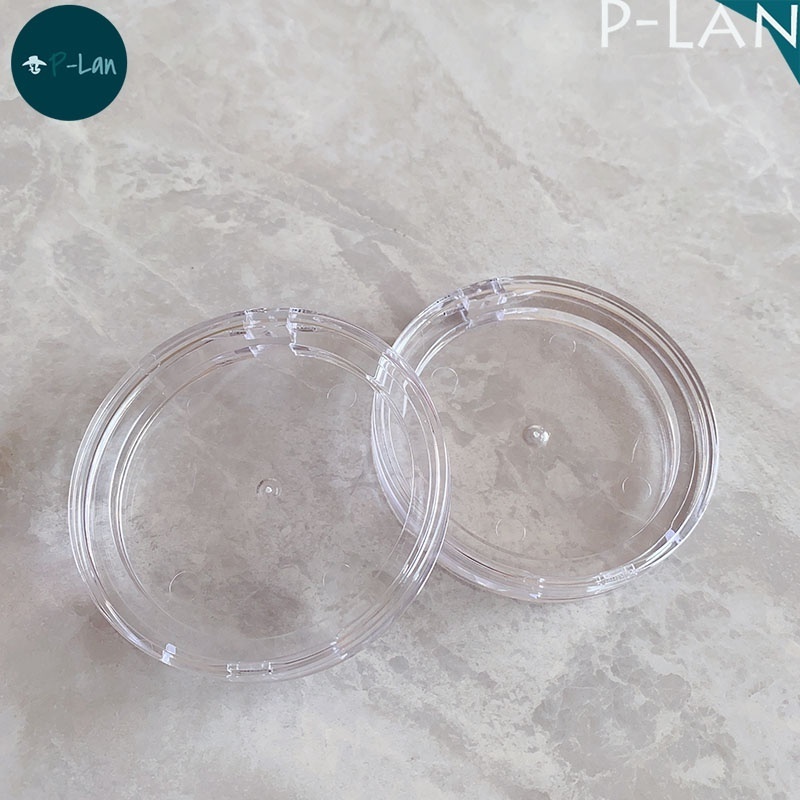 P-Lan Stock Round Pan 59.5mm Clear Luxury Press Compact Powder Compact Case Packaging Private Label Custom Eyelash Packaging Box