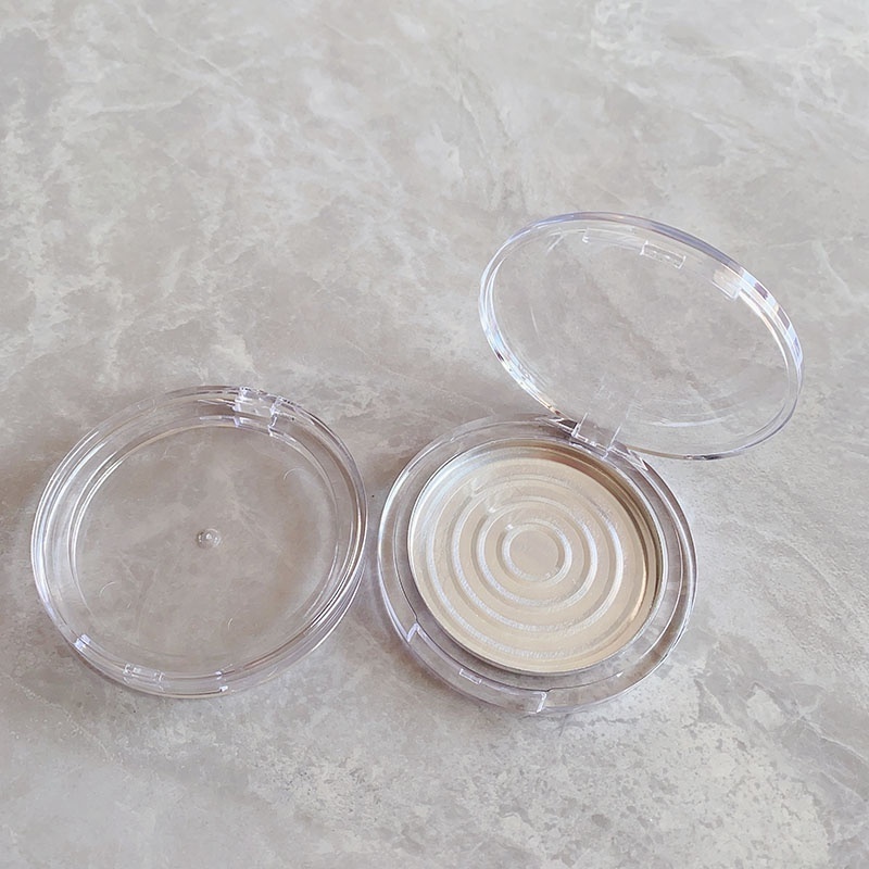 P-Lan Stock Round Pan 59.5mm Clear Luxury Press Compact Powder Compact Case Packaging Private Label Custom Eyelash Packaging Box