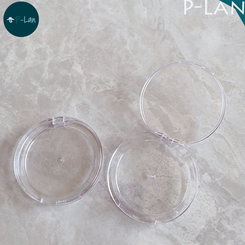 P-Lan Stock Round Pan 59.5mm Clear Luxury Press Compact Powder Compact Case Packaging Private Label Custom Eyelash Packaging Box