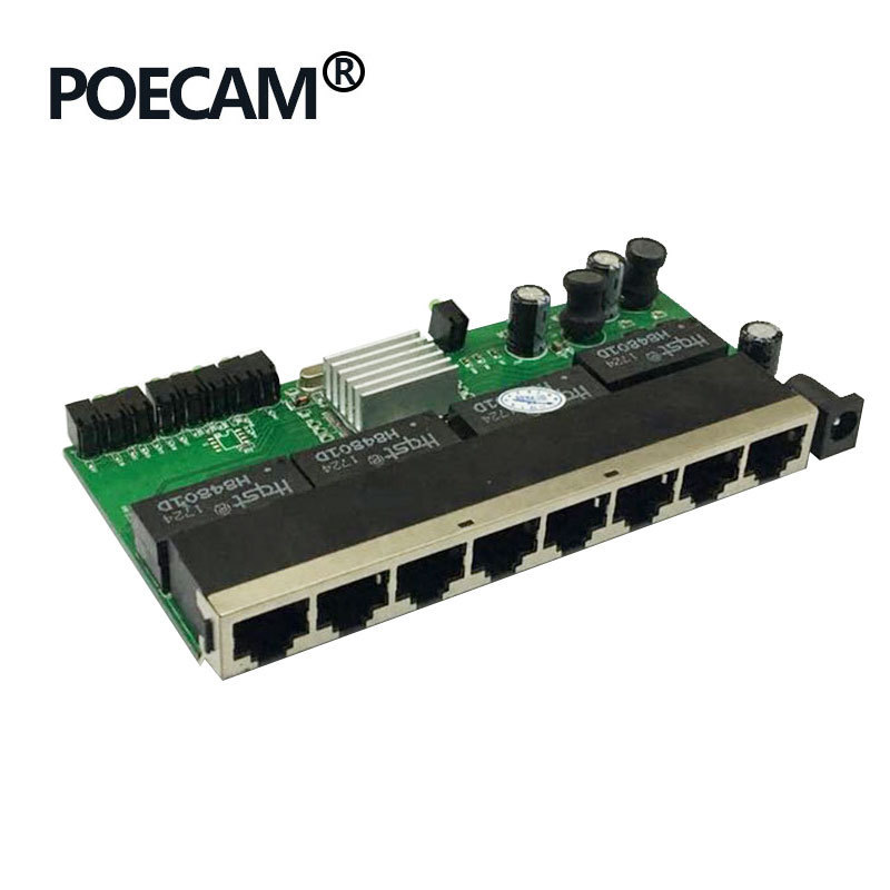 8 port Gigabit switch Board PCBA Fast network Switches Module Factory OEM Ethernet Switch shenzhen Made in china