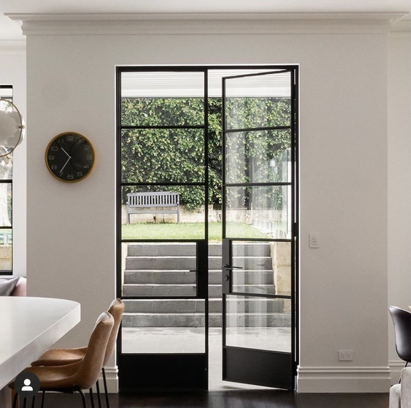 design door finished simple iron windows metal doors with gray glass tempered grill designs swing door