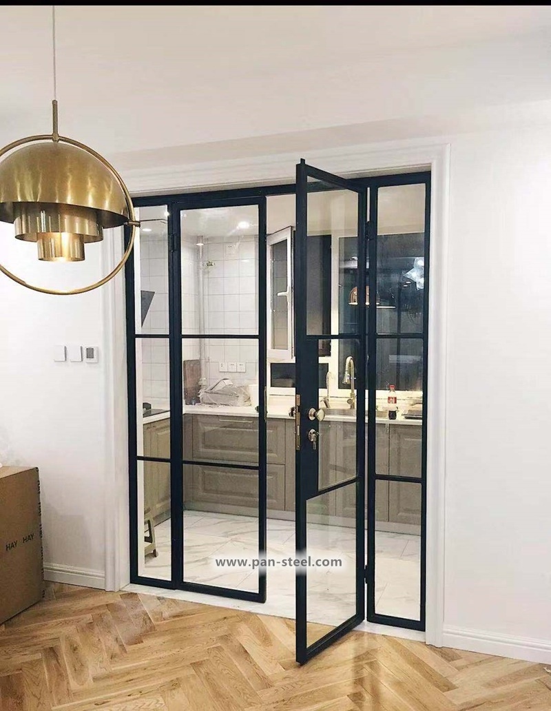 Hot Hinged Doors Door Double Glazed Glass Front Residential French swing Doors