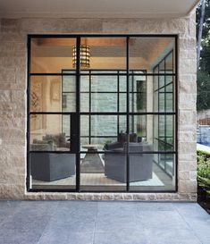 Black Steel Crittal double glazed tempered glass matte black iron sliding french Steel window