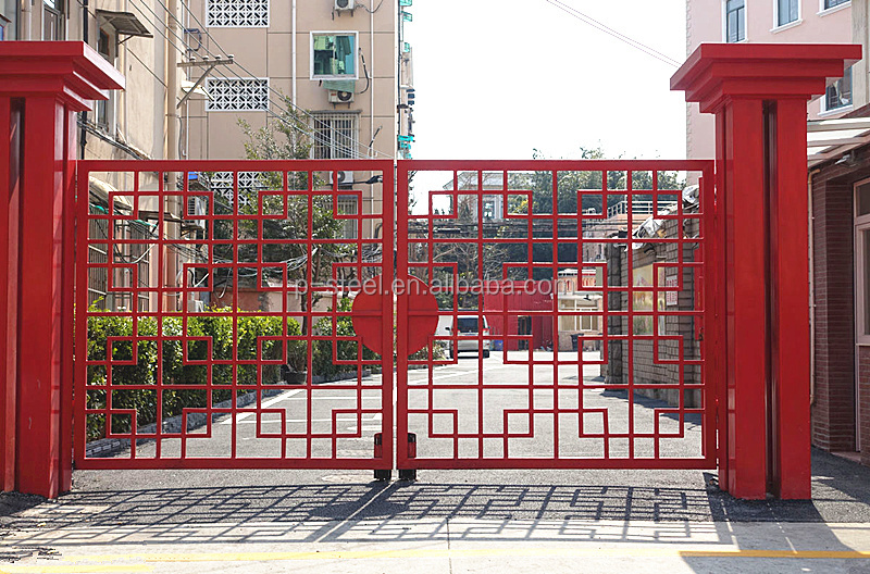 Best Quality Simple House Steel Main Gate Designs Exterior Wrought Iron Gate