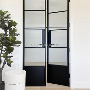 design door finished simple iron windows metal doors with gray glass tempered grill designs swing door