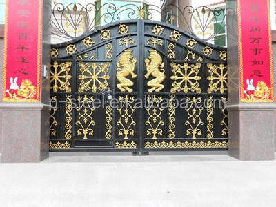 stylish main design steel wrought iron garden gate