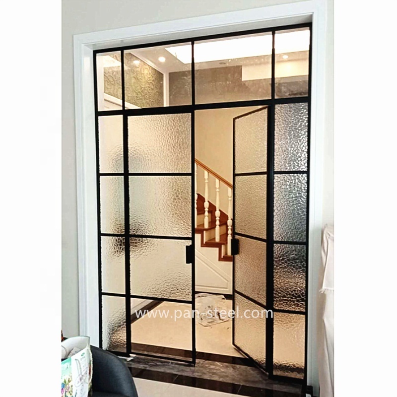 Hot Sale Modern Wrought Iron Frame Simple Steel Window Grill Swing Folding Rolling Casement Windows Horizontal Opening Pattern