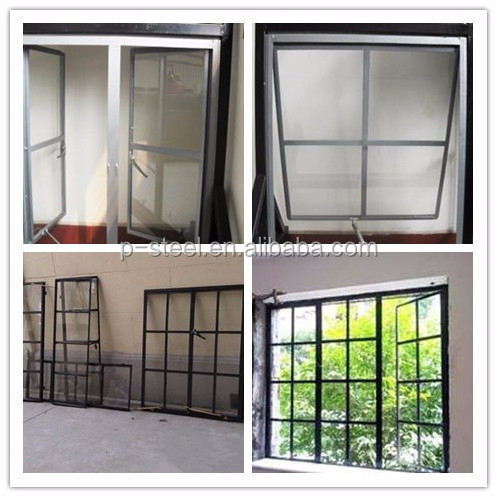 Pan-Steel hot selling Matt black windows refund bay window steel Casement window