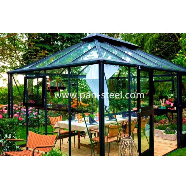 Modular Prefab Four Season Solarium Hollow Outdoor Garden Low-e Tempered Glass steel Sunlight Room The Small Sunny Sunshine