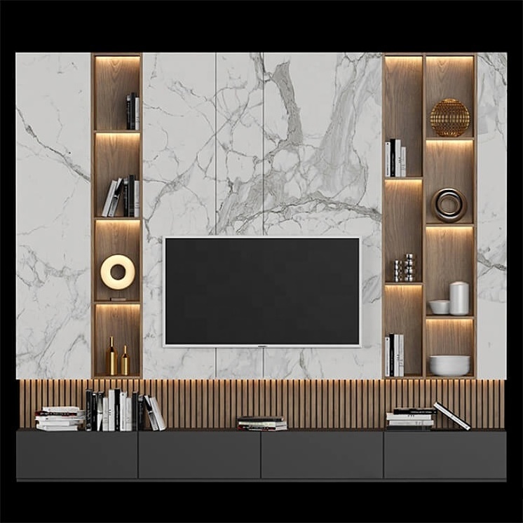 PA 2023 latest design smart living room home furniture modern luxury tv stand cabinet