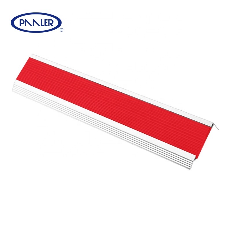 Cheap Anti Slip PVC Aluminium Stair Nose Parts Step Metal Edging Strip Stair Nosing