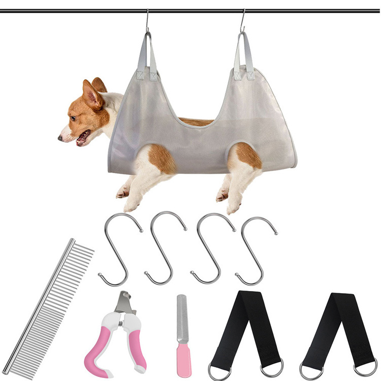 Hospital Other Pet Cleaning & Grooming Products Pet Dog Grooming Nail Hammock Harness Household Grooming Hammock For Pets