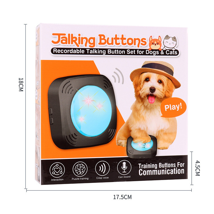 Recordable Voice Commands Talking Pet Button Set Cat Dog Communication Buttons Dog Talking Button Set