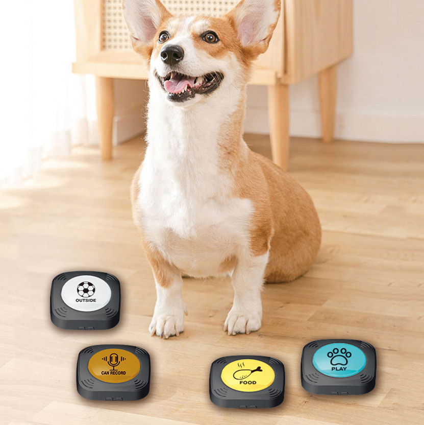 Recordable Voice Commands Talking Pet Button Set Cat Dog Communication Buttons Dog Talking Button Set