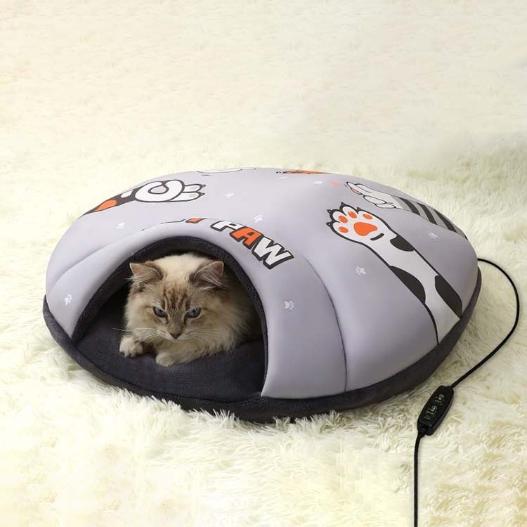 Warm Soft Dog Winter Pet Heated Mat Slippers Beds Kennel House For Cats Sleeping Bag Cave Nest Usb Electric Pet Heating Bed