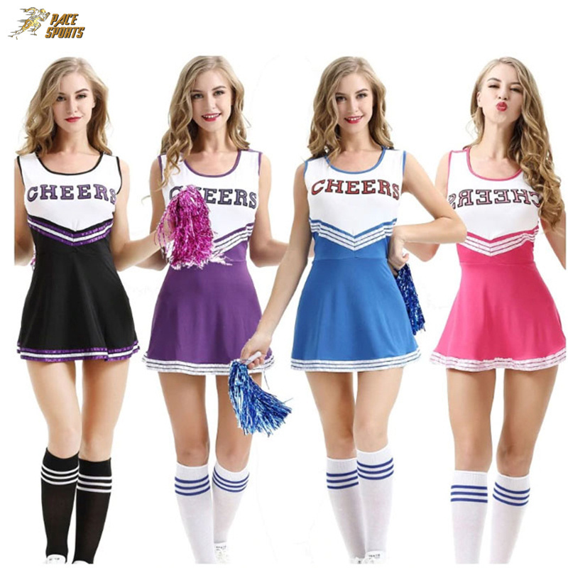 Wholesale Cheer leading Uniform Custom Design Your Own Women Cheerleader Uniform Set by pace sports shop