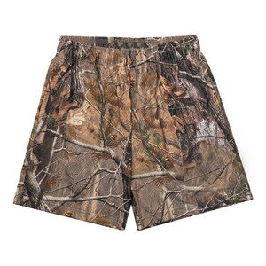 Forest Style Unisex Sublimation Mesh Shorts Shorts For Customized Sizing Logo Men Shorts