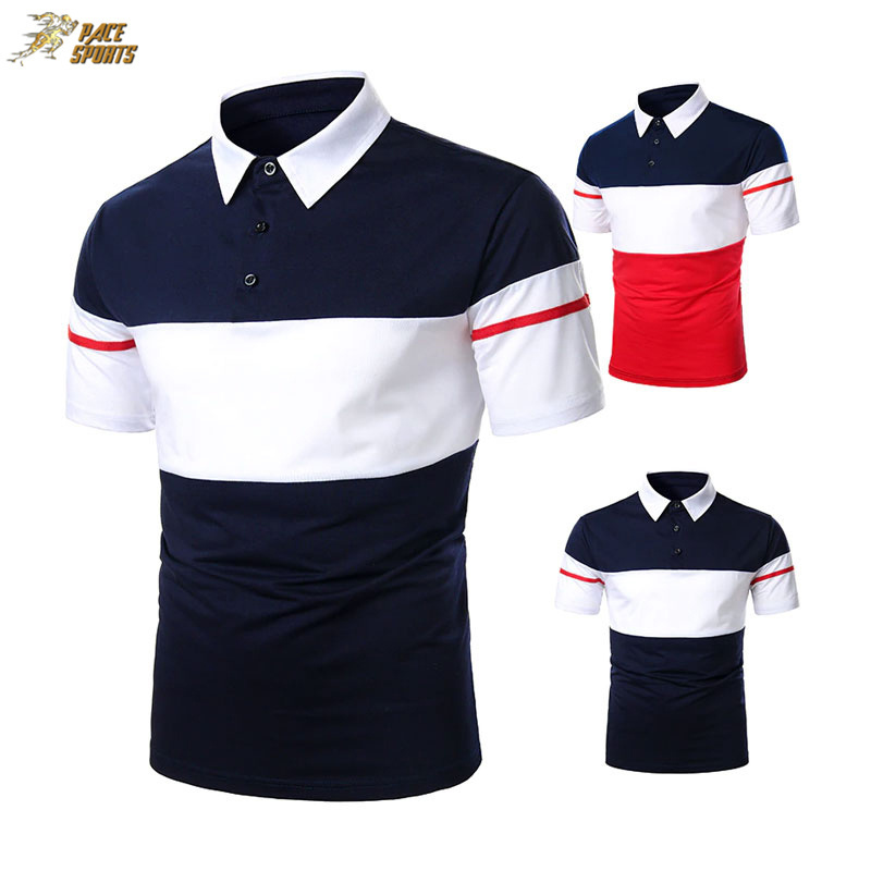 Men's Polo Shirt Summer Cotton Solid Three Colour Breathable Premium Short Sleeve Stand-up Collar Casual Shirt