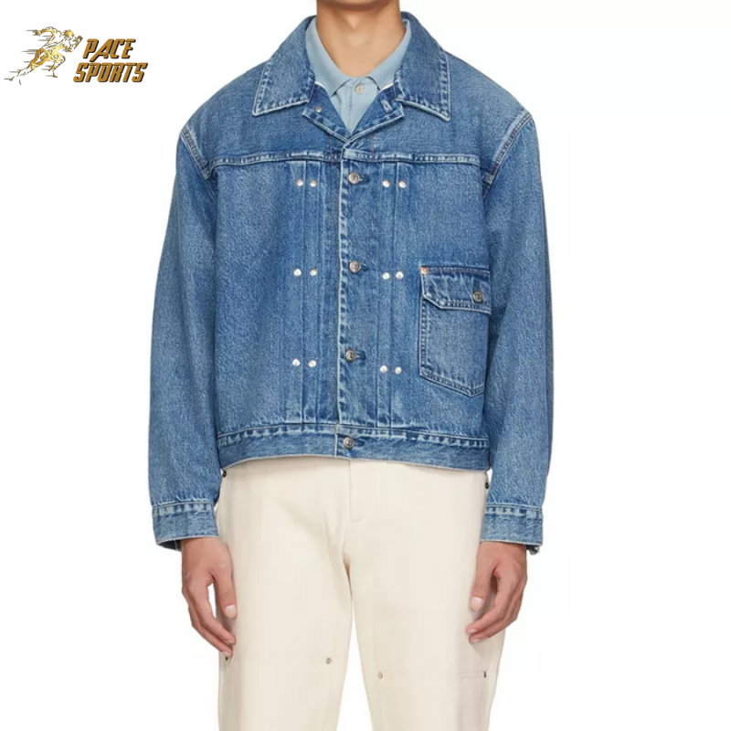 OEM 2024 New Arrival Yellow Premium Quality Wholesale Street Wear Casual Slim Fit Denim Jacket with Custom Logo