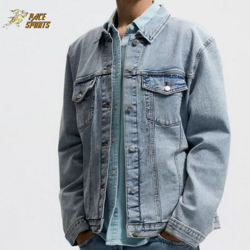 OEM 2024 Black Color Faded New Arrival Premium Quality Wholesale Street Wear In Bulk Custom Denim Jackets For Men