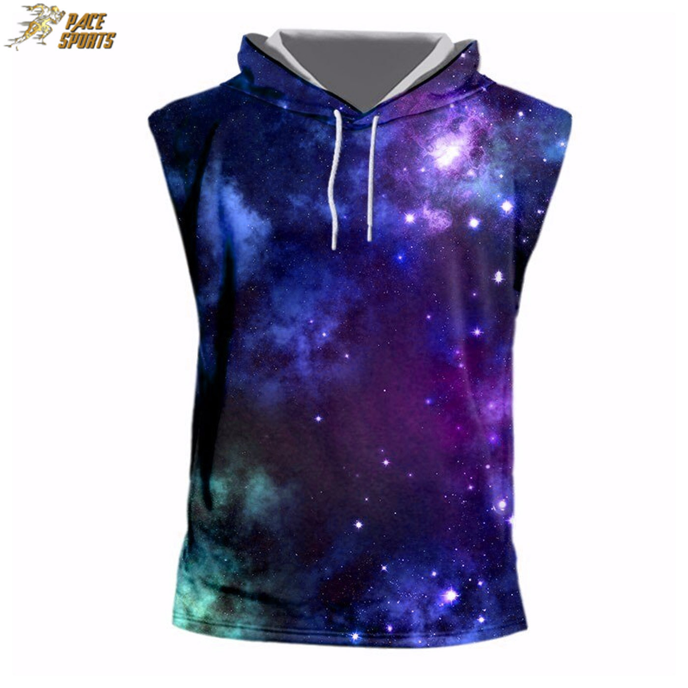 Sleeveless Patchwork Sublimation Hoodies Sweatshirt Unique Fashionable Sleeveless Plain Hoodies For Adults