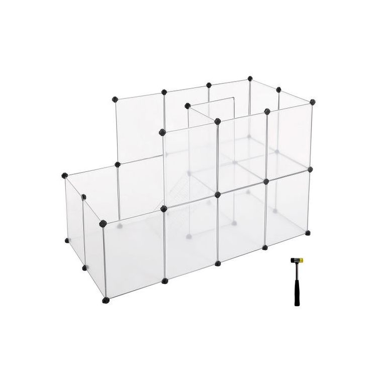 DIY low price Storage Shelves Black Metal Wire Cube Storage