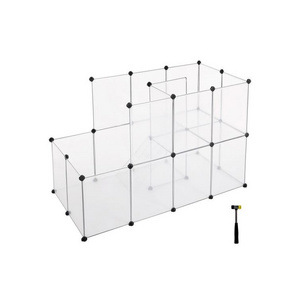 DIY low price Storage Shelves Black Metal Wire Cube Storage