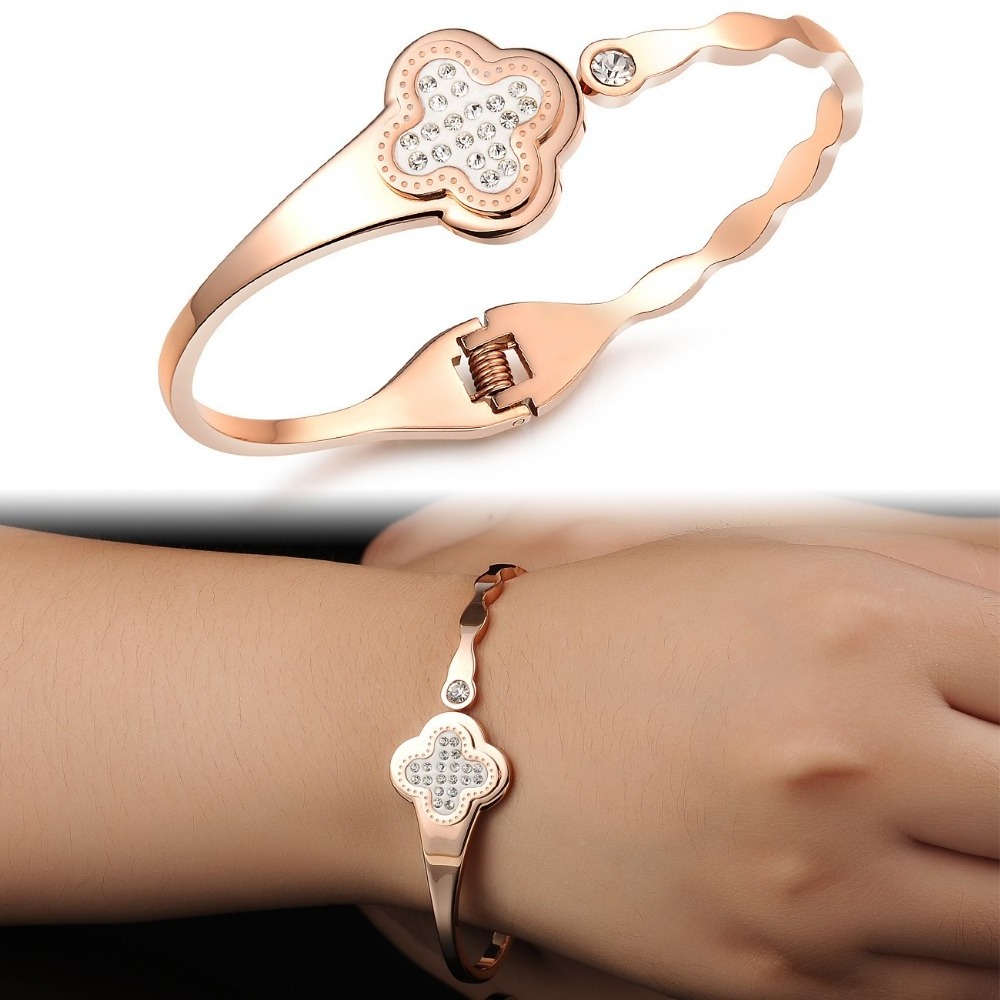 stainless steel no fade bangle jewellery rose gold filled titanium fancy bangle assorted jewelry