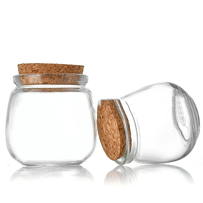 Mini Yogurt Glass jars with Cork Lids Glass Pudding jars Glass Containers with Lids Mason Jar Wedding Favors Honey Pot